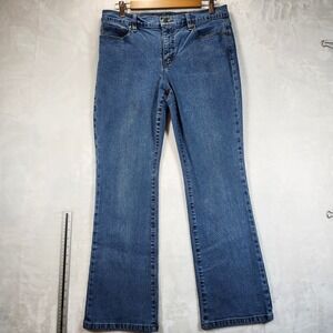 LRL Ralph Lauren Jeans Co Petite Classic Bootcut Medium Wash Denim Pants 8P